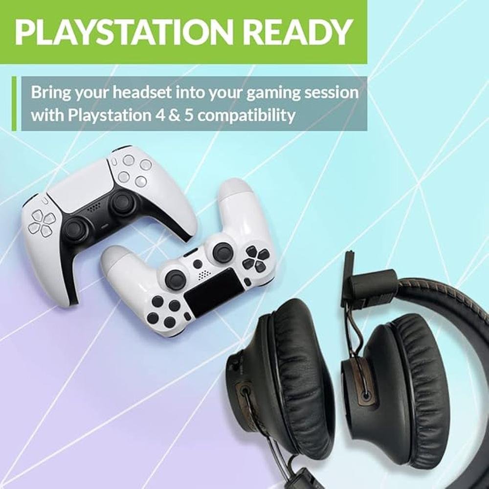 Avantree C519M: Bluetooth Headphones with Mic for PS5 & – Close-up Detail