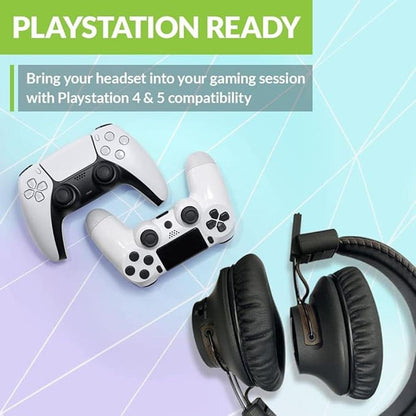 Avantree C519M: Bluetooth Headphones with Mic for PS5 & – Close-up Detail