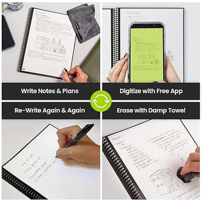Rocketbook Fusion: Premium Reusable Smart Notebook – Side View