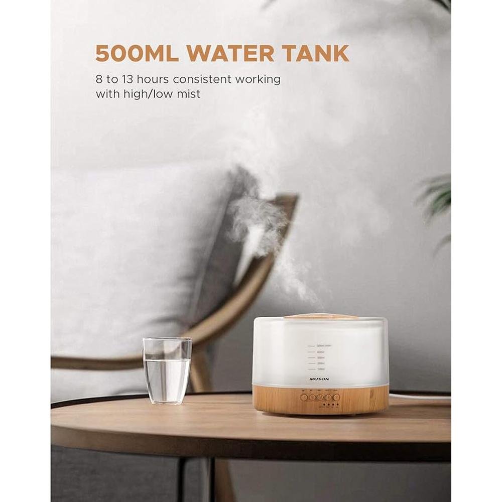 Oil Diffuser: Muson Essential Oil Diffuser Sound Machine – Side View