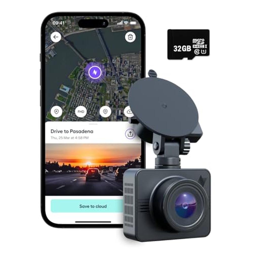 Nexar Beam GPS Dash Cam: Nexar Beam High-End Dash Camera – Front View