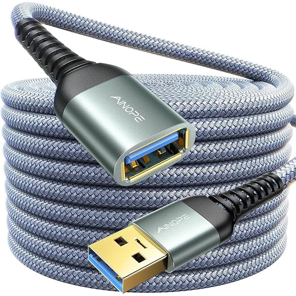 Extension Cable: AINOPE USB 3.0 Extension Cable Male to – Front View