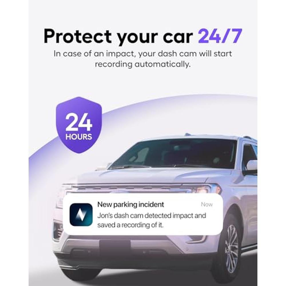 Dash Camera: Nexar Pro Compact Dash Cam Front and Inside – In Use