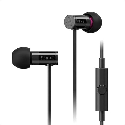 Final Audio E1000C In-Ear Headphones Earphones with Dynamic – Front View
