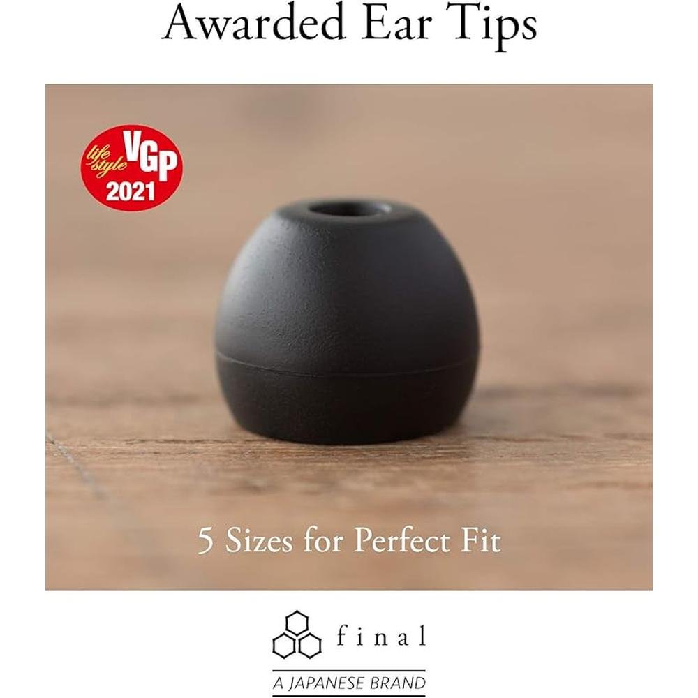 Final Audio E1000C In-Ear Headphones Earphones with Dynamic – Side View