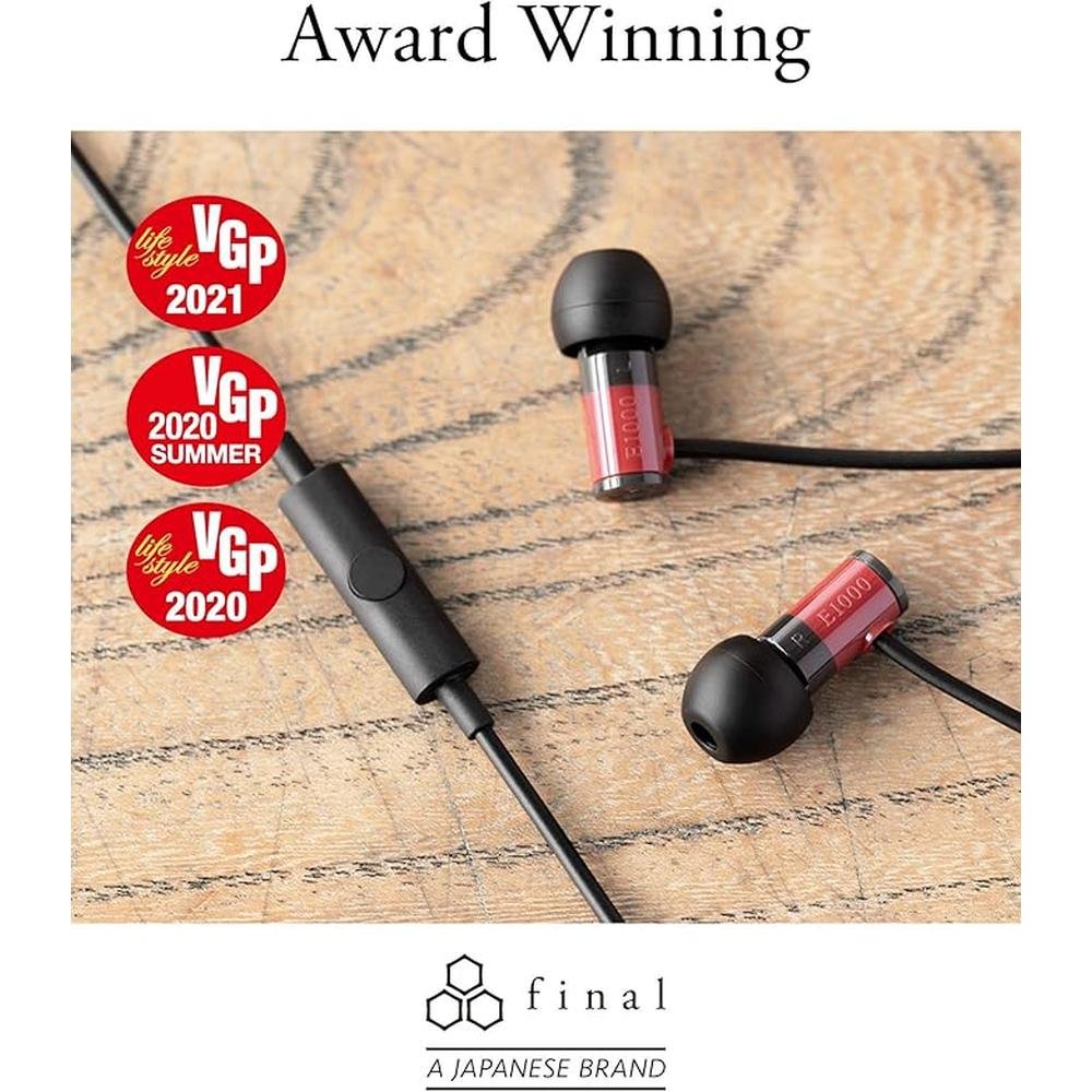 Final Audio E1000C In-Ear Headphones Earphones with Dynamic – Packaging