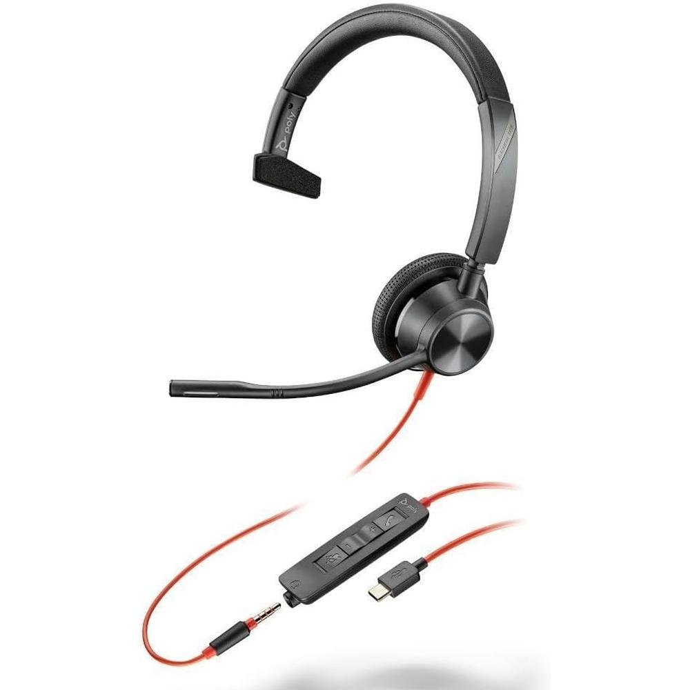 Plantronics Blackwire 3315: BW3315 USB-C Headset – Front View