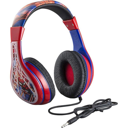 Spiderman Kids Headphones: Adjustable Headband – Front View