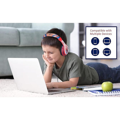 Spiderman Kids Headphones: Adjustable Headband – Packaging