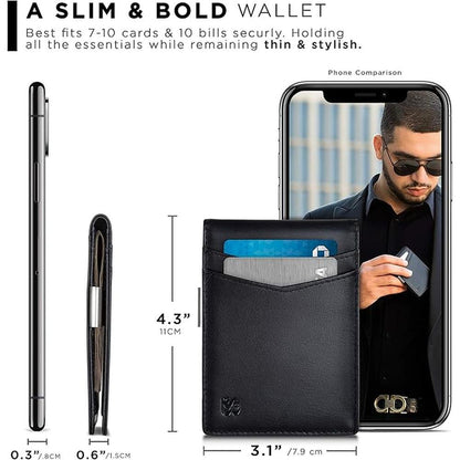 Serman Brands Money Clip Wallet – Close-up Detail