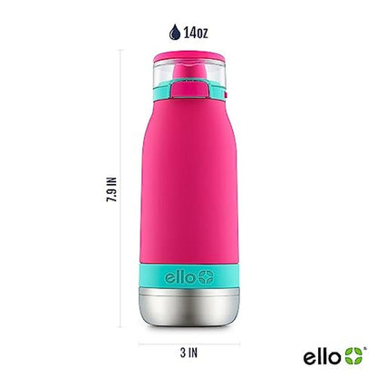 Ello Emma Water Bottle: Ello Emma 14oz Vacuum Insulated – Close-up Detail