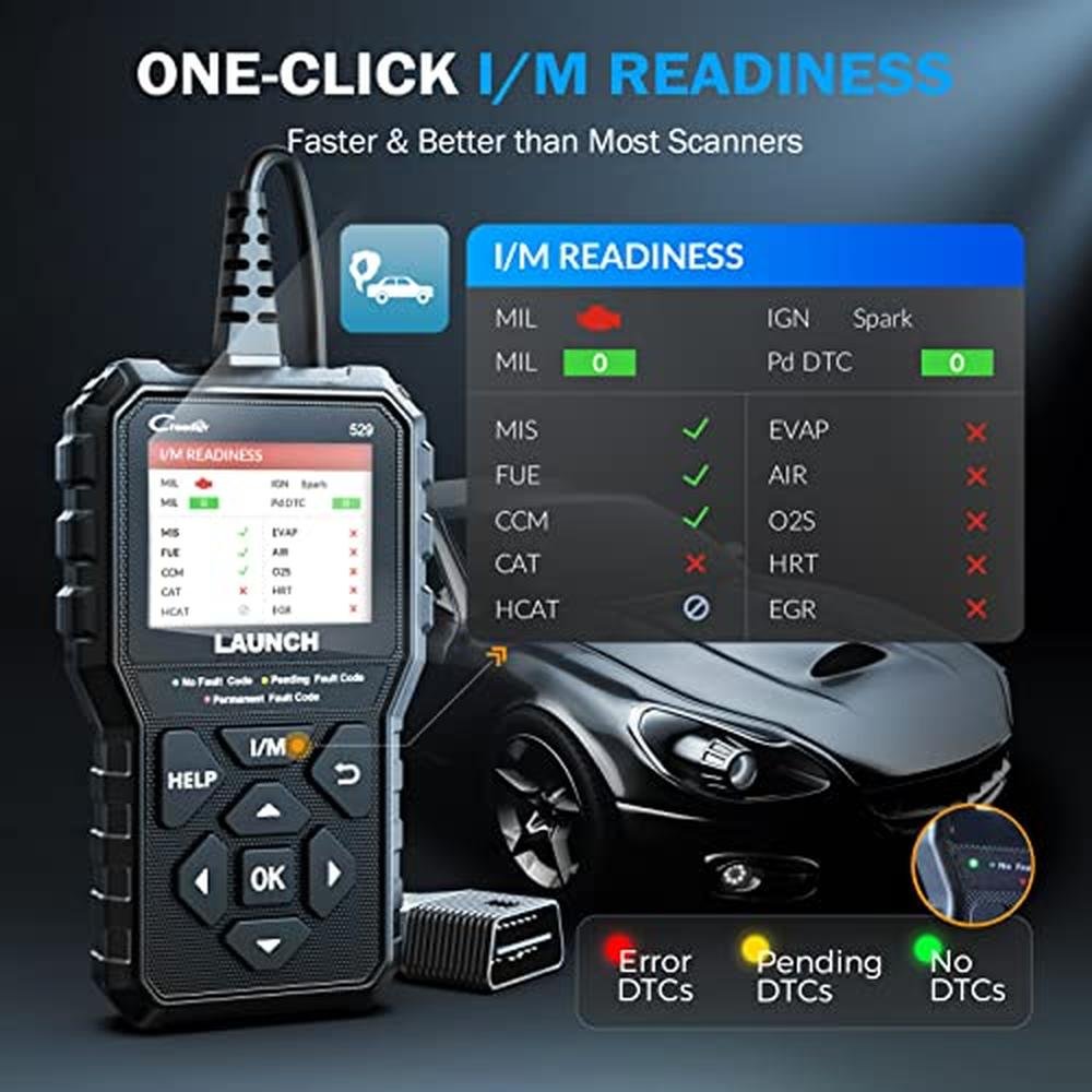 LAUNCH CR529 OBD2 Scanner Diagnostic Tool – Close-up Detail