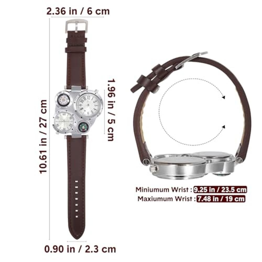 Watch Nicerio: NICERIO Mens Big Face Watches – Front View