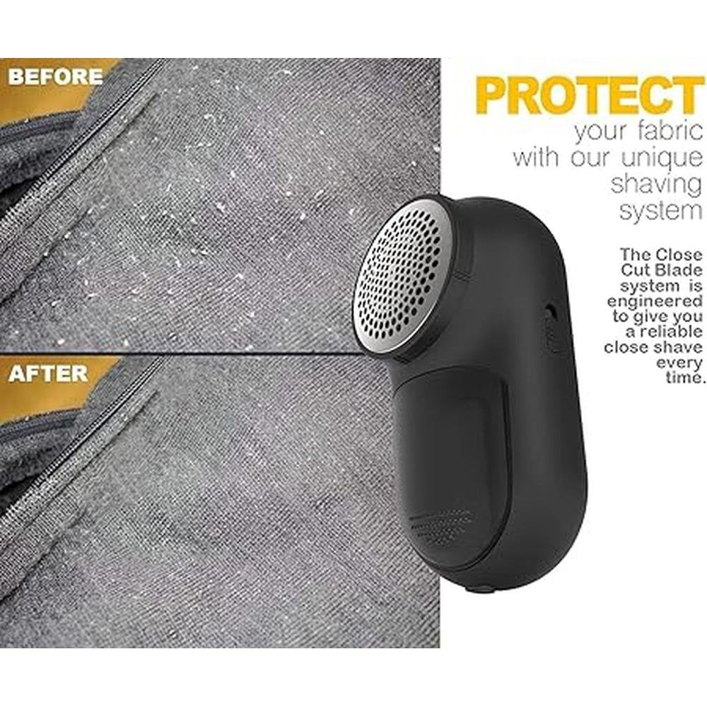Rechargeable Fabric Shaver: Magictec Lint Remover Sweater – Side View