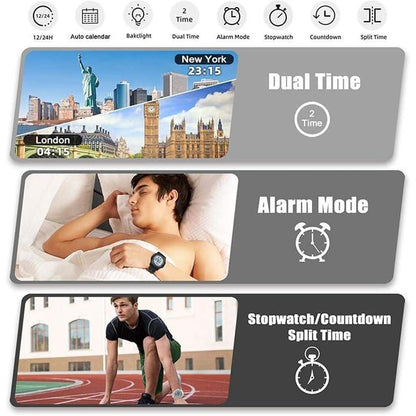 Digital Beeasy: Beeasy Digital Watch Waterproof with – Size Reference