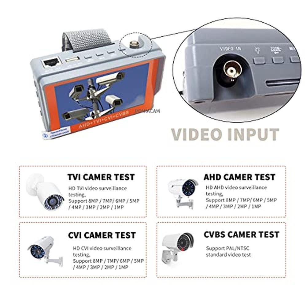 CCTV Camera Tester Monitor IV5 – Side View