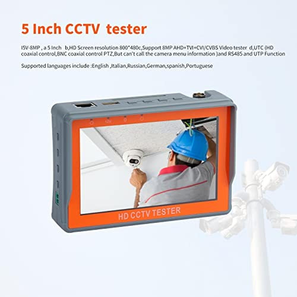 CCTV Camera Tester Monitor IV5 – In Use