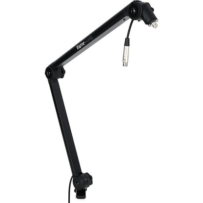 Microphone Gator: Gator Frameworks Deluxe Desk-Mounted – Front View