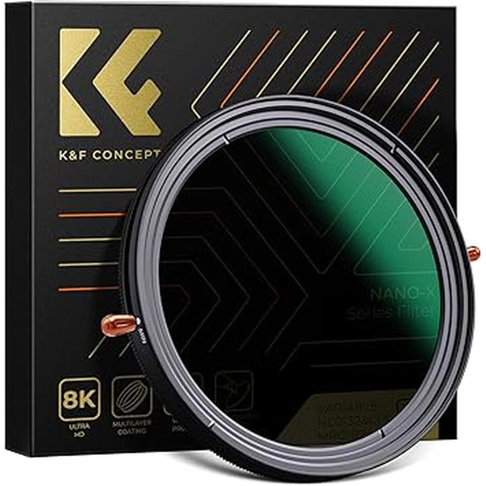 Filter Concept: K&F Concept 49mm Variable Fader ND2-ND32 ND – Front View
