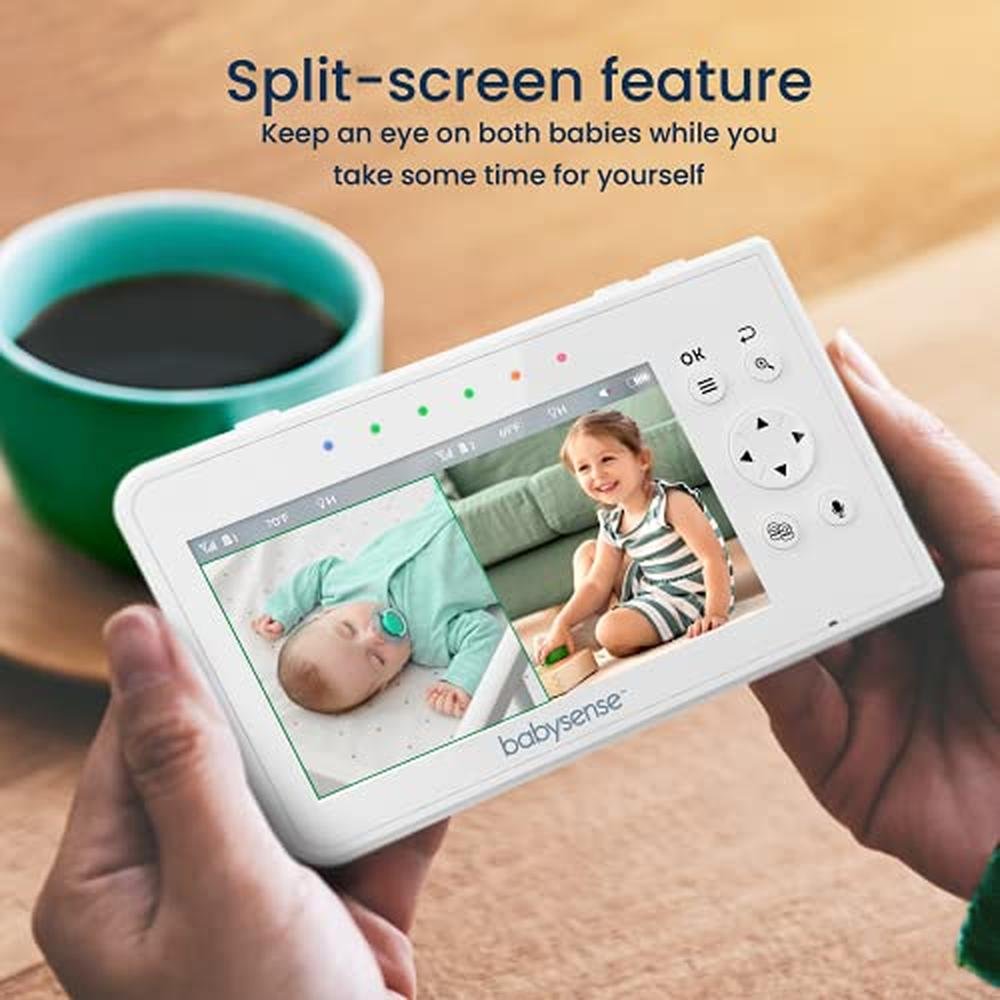 Baby Monitor: Babysense Baby Monitor with 2 Cameras and – Side View