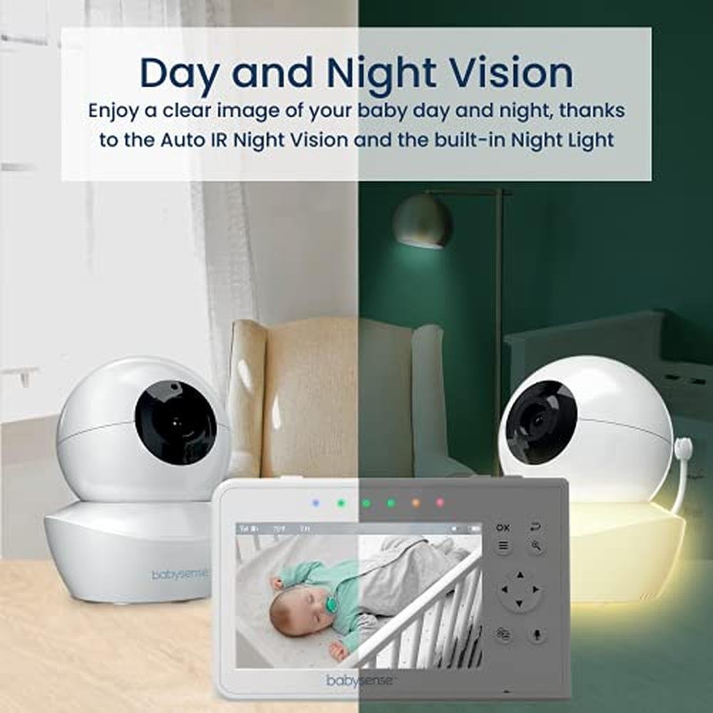 Baby Monitor: Babysense Baby Monitor with 2 Cameras and – Close-up Detail
