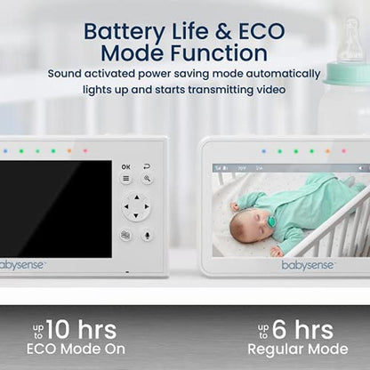 Baby Monitor: Babysense Baby Monitor with 2 Cameras and – In Use
