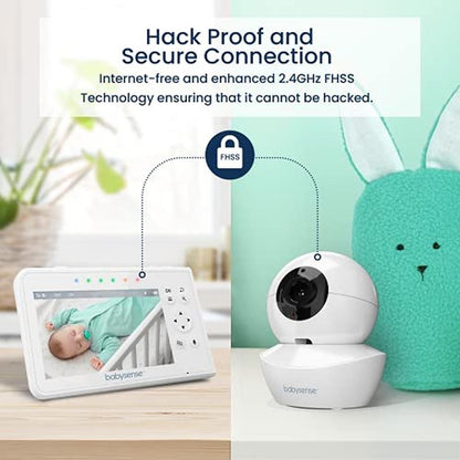 Baby Monitor: Babysense Baby Monitor with 2 Cameras and – Packaging