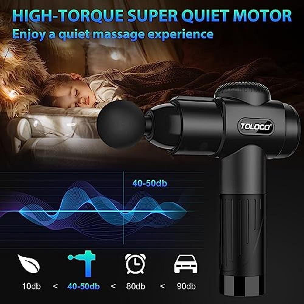 Massage ToloCo: TOLOCO Massage Gun Deep Tissue Percussion – Close-up Detail
