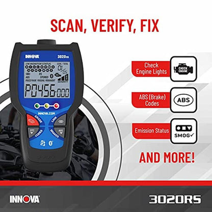 INNOVA 3020RS Fast & Easy-to-Use Check Engine Code Reader – Side View