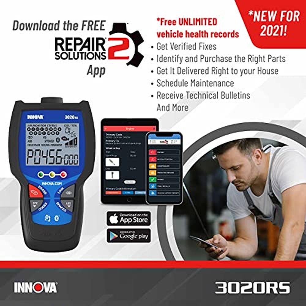 INNOVA 3020RS Fast & Easy-to-Use Check Engine Code Reader – Packaging