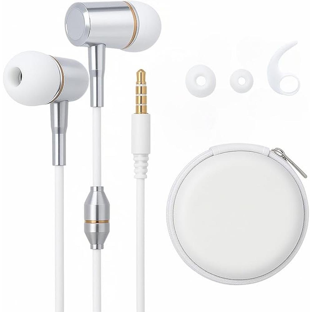 Air Tube Headphones: Anti Radiation EMF Free Headphones – Front View