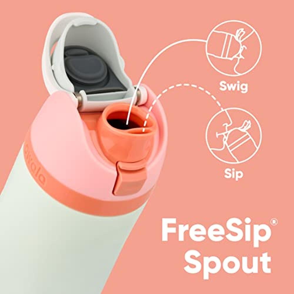 Water Bottle: Owala FreeSip Insulated Stainless Steel 24 Oz – Side View