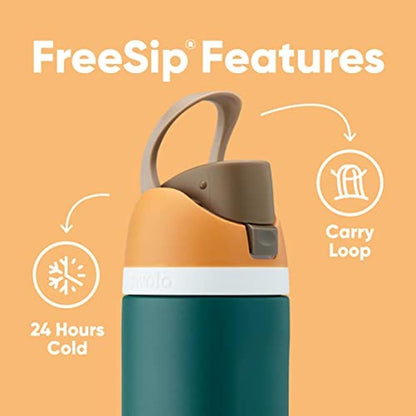Water Bottle: Owala FreeSip Insulated Stainless Steel 24 Oz – In Use