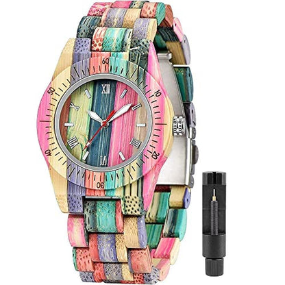 Watch Tiong: Tiong Lightweight Women's Wooden Watch with – Front View
