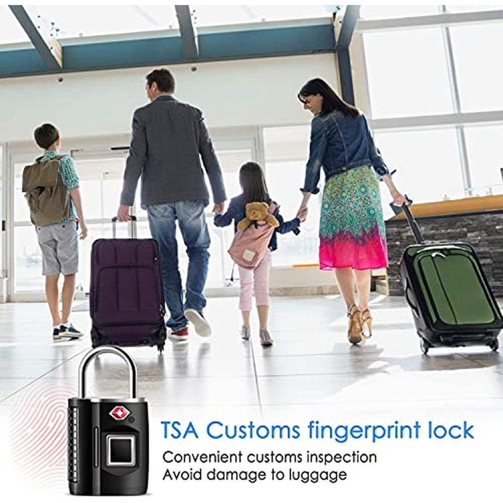 Fingerprint Lock: TSA-Approved Smart Digital Locker Lock – Close-up Detail