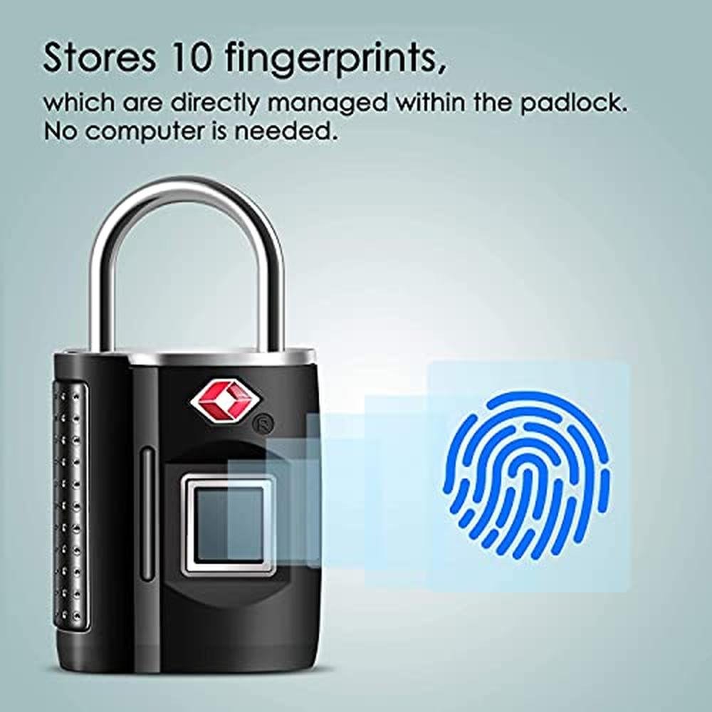 Fingerprint Lock: TSA-Approved Smart Digital Locker Lock – In Use
