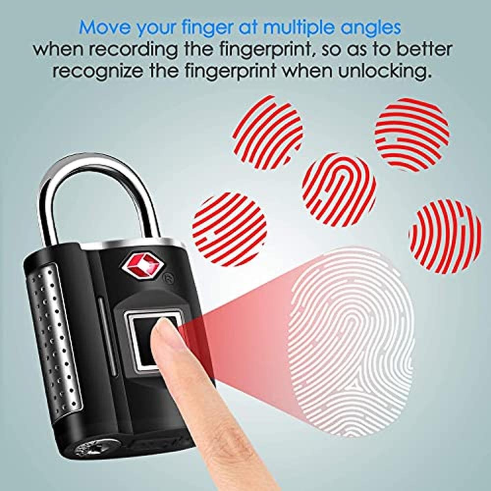 Fingerprint Lock: TSA-Approved Smart Digital Locker Lock – Packaging