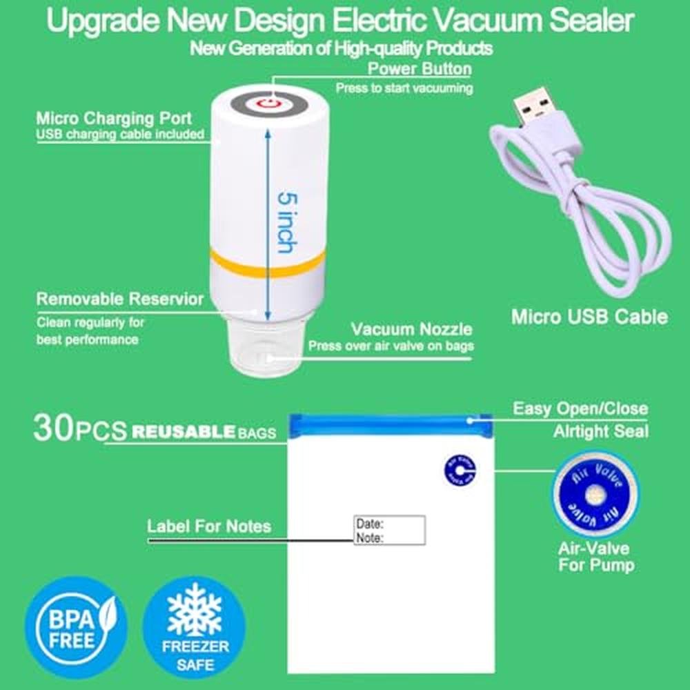 Sous Vide Vacuum Sealer Set: 42 PCS Premium Kit with 30 – In Use