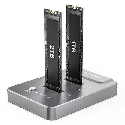 NVMe ACASIS: ACASIS NVMe M.2 Duplicator Dual-Bay Offline – Front View
