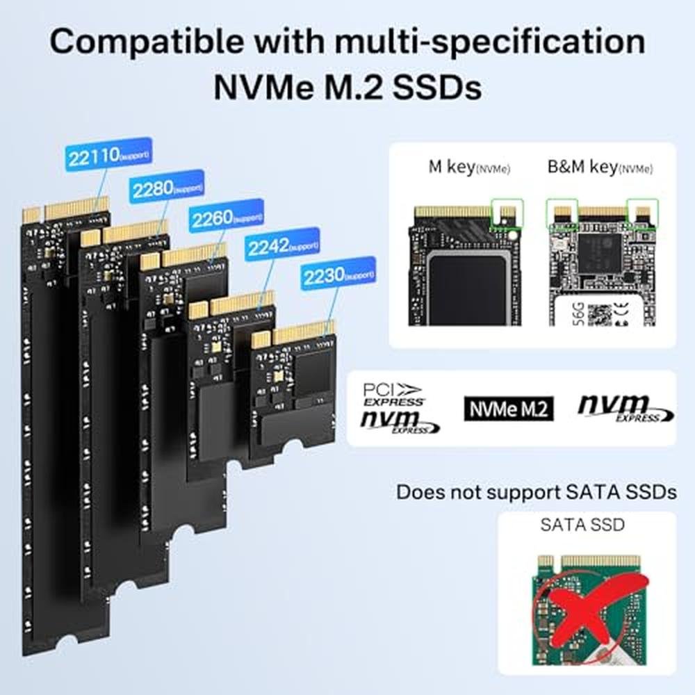NVMe ACASIS: ACASIS NVMe M.2 Duplicator Dual-Bay Offline – Close-up Detail