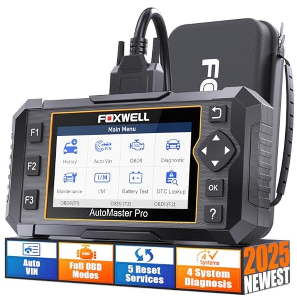 FOXWELL NT614 Elite OBD2 Scanner 4 System Code Reader Scan – Front View