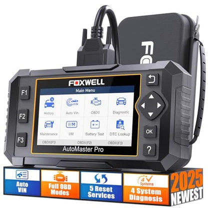 FOXWELL NT614 Elite OBD2 Scanner 4 System Code Reader Scan – Front View