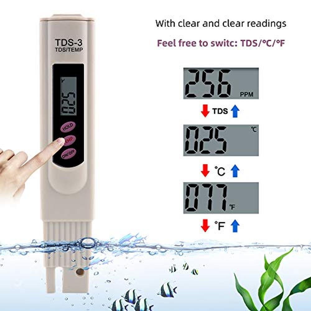 Water TDS Meter: iPstyle Digital TDS Meter Water Tester – In Use