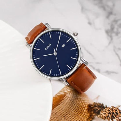 Watches Burei: Burei Men's Fashion Minimalist Wrist Watch – Side View