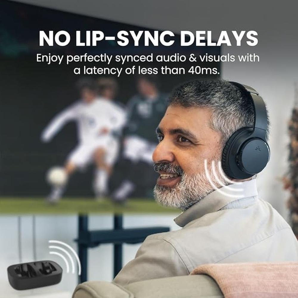 Avantree Ensemble Wireless TV Headphones – In Use