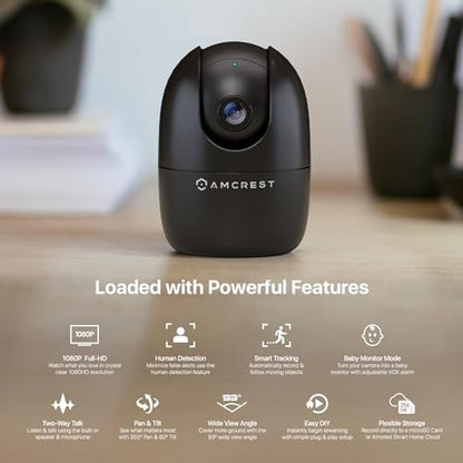 Camera Amcrest: Amcrest 1080P WiFi Camera Indoor ASH21-B – Side View