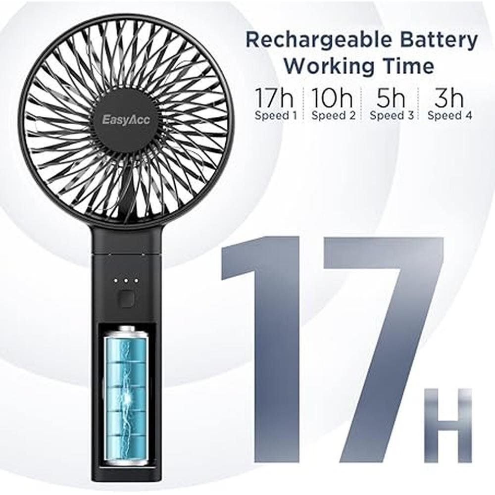 Portable Fan: EasyAcc Personal Fan Silent Powerful Fan with – Side View
