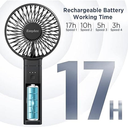 Portable Fan: EasyAcc Personal Fan Silent Powerful Fan with – Side View