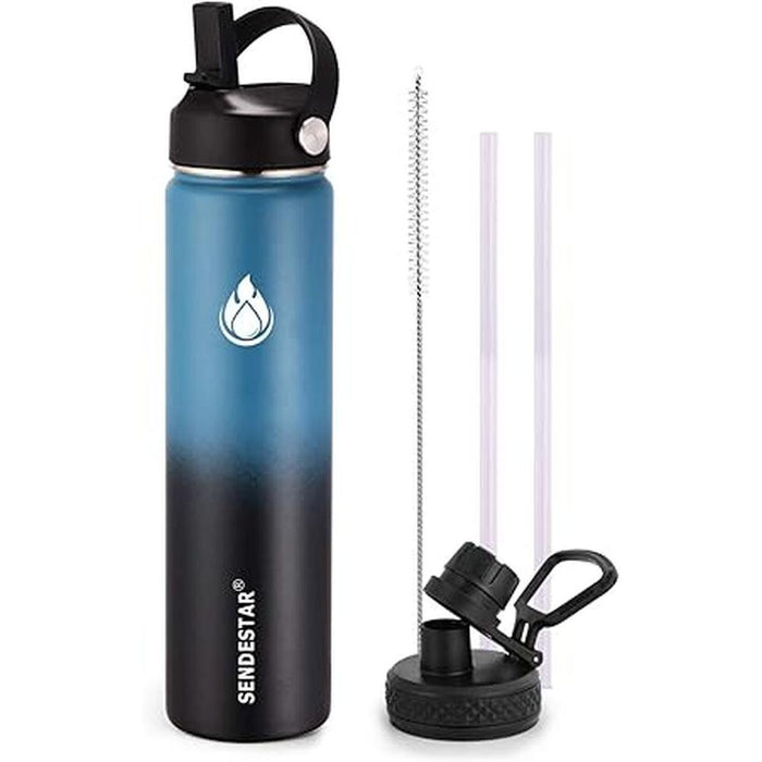 Insulated Water Bottle: SENDESTAR 24oz Double Wall Vacuum – Front View