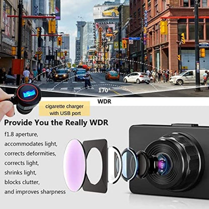Dash Camera: Biuone Front and Rear Dash Cam for Cars with – Packaging